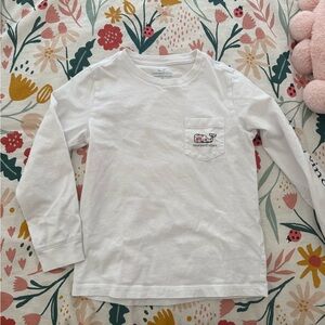 Vineyard Vines Kids Classic White Long Sleeve Tee